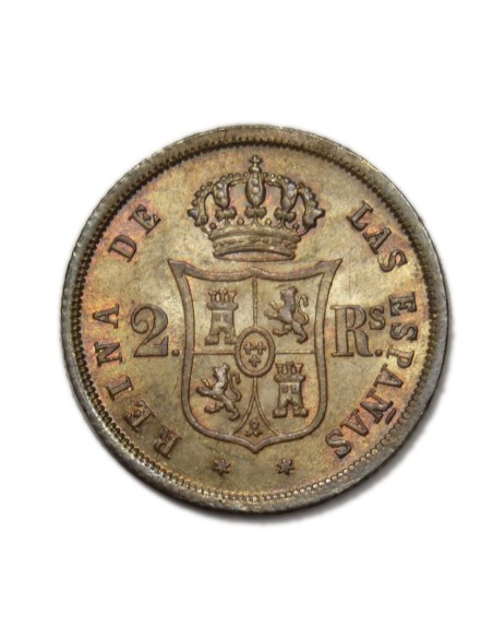 ISABEL II - 2 Reales 1862 Madrid