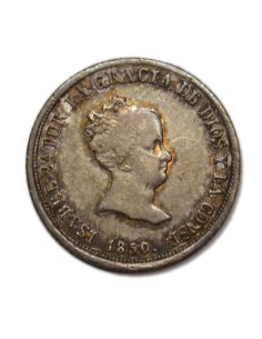 ISABEL II -2 Reales 1850 Sevilla