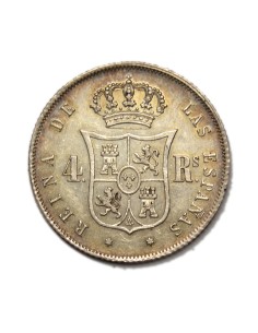 ISABEL II - 4 Reales 1859 Madrid 2