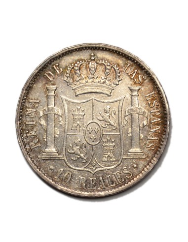 ISABEL II - 10 Reales 1852 Barcelona