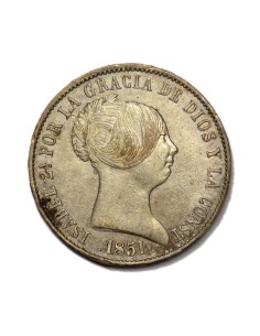 ISABEL II - 10 Reales 1851 Madrid