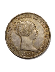 ISABEL II - 10 Reales 1852 Madrid
