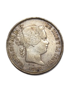 ISABEL II -  20 Reales 1858 Madrid