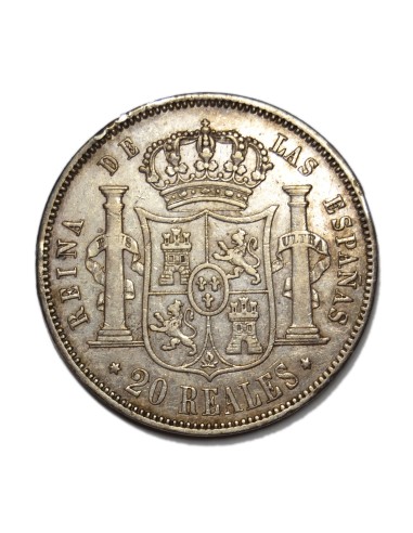 ISABEL II -  20 Reales 1858 Madrid