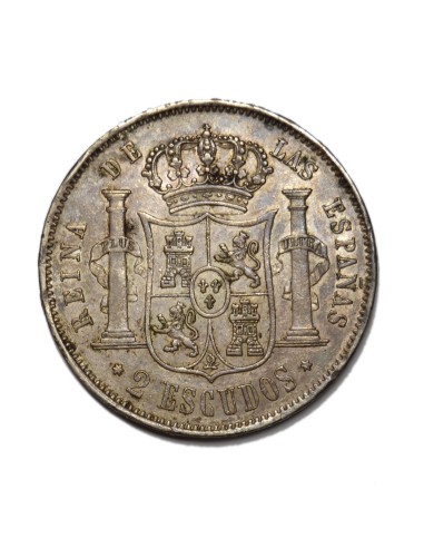 ISABEL II -  2 Escudos 1867 Madrid