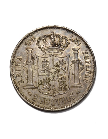 ISABEL II -  2 Escudos 1867 Madrid