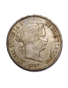 ISABEL II -  2 Escudos 1867 Madrid