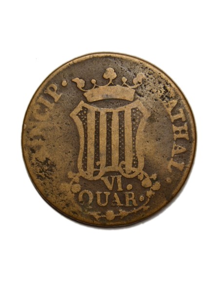 FERNANDO VII - 6 Quartos 1810 Reus o Tarragona
