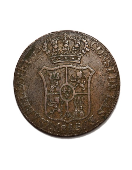 ISABEL II -  6 Cuartos 1845 Barcelona