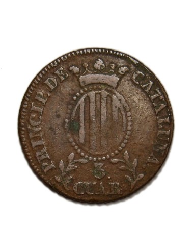 ISABEL II -  3 Cuartos 1836 Barcelona