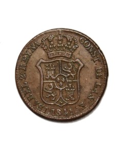 ISABEL II - 3 Cuartos 1841 Barcelona