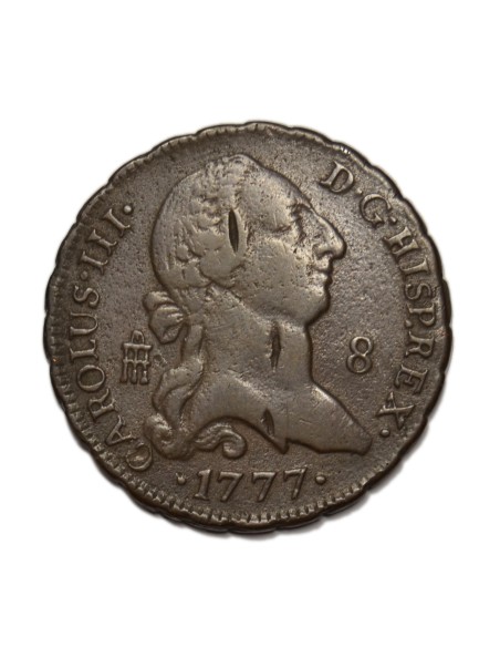 CARLOS III - 8 Maravedís 1777 Segovia