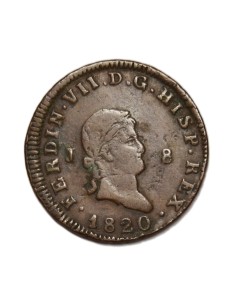FERNANDO VII - 8 Maravedís 1820 Jubia