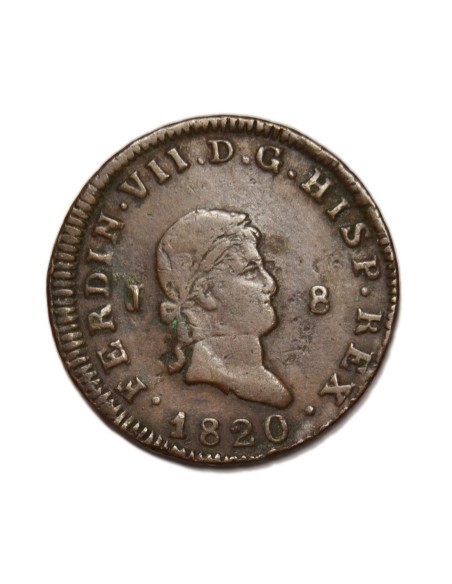 FERNANDO VII - 8 Maravedís 1820 Jubia