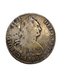 CARLOS IV - 8 REALES 1792 POTOSI