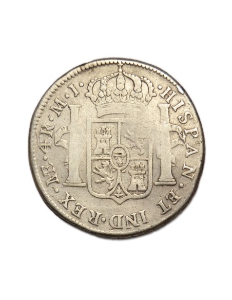 CARLOS III - 4 Reales 1777 Lima