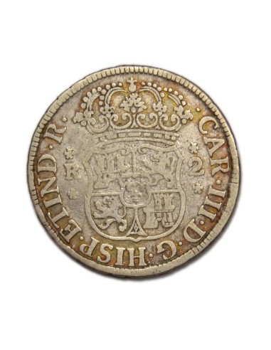 CARLOS III - 2 Reales 1768 Potosi
