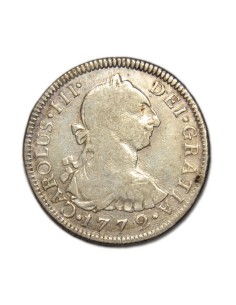 CARLOS III - 2 Reales 1772 Mexico
