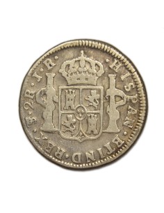 CARLOS III - 2 Reales 1775 Potosi 2
