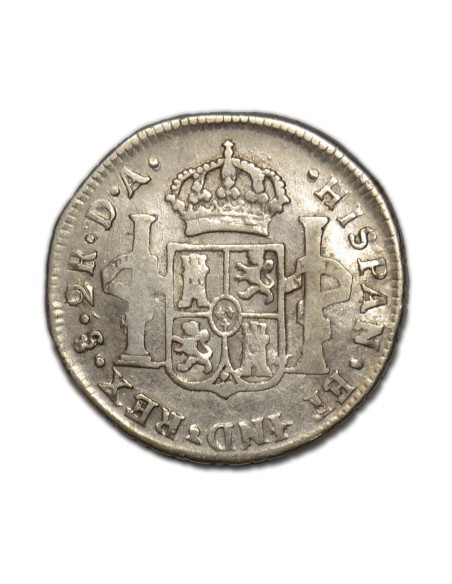 CARLOS III - 2 Reales 1780 Santiago