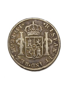 CARLOS III - 2 Reales 1783 Lima 2