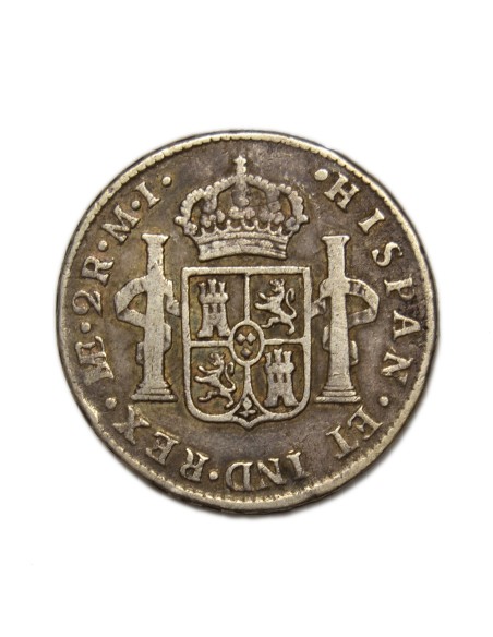 CARLOS III - 2 Reales 1783 Lima