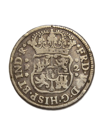 FERNANDO VI - 2 Reales 1753 México