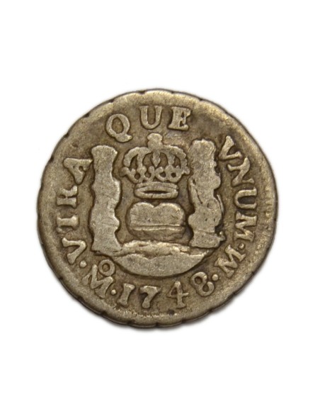 FERNANDO VI - 1/2 Real 1748 México