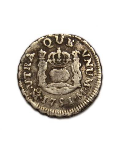 FERNANDO VI - 1/2 Real 1751 México