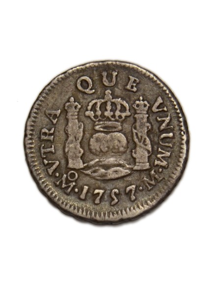 FERNANDO VI - 1/2 Real 1757 México