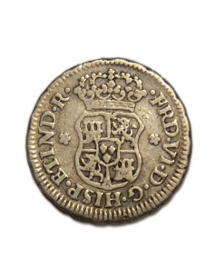 FERNANDO VI - 1/2 Real 1758 México 2