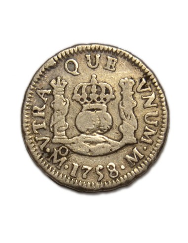 FERNANDO VI - 1/2 Real 1758 México