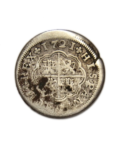 FELIPE V -  1 Real 1721 Segovia