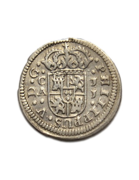 FELIPE V -  1/2 Real 1719 Cuenca