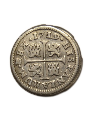FELIPE V -  1/2 Real 1719 Cuenca