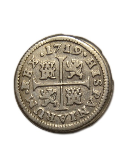 FELIPE V -  1/2 Real 1719 Cuenca