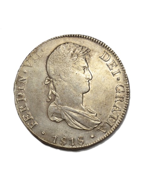 FERNANDO VII - 8 Reales 1818 Lima