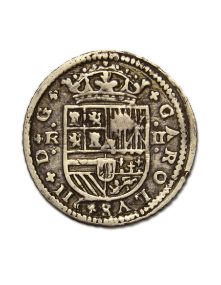 CARLOS III PRETENDIENTE - 2 REALES 1708 Barcelona