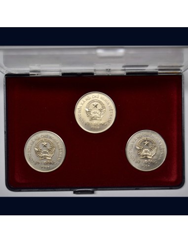 VIETNAM (1989-1987) - 10 DONG  (3 monedas)