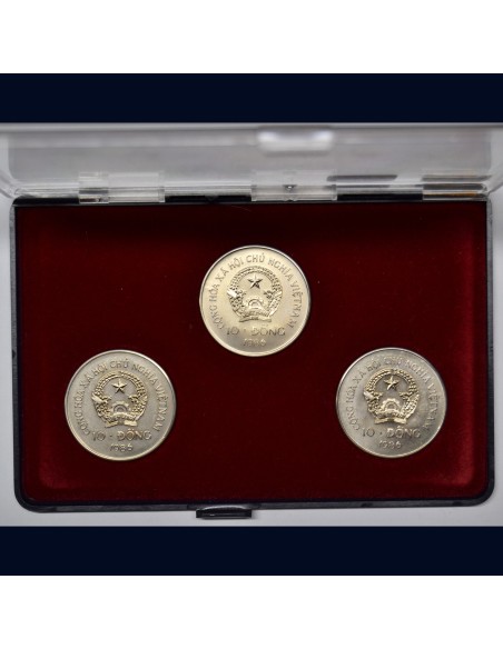 VIETNAM (1989-1987) - 10 DONG  (3 monedas)