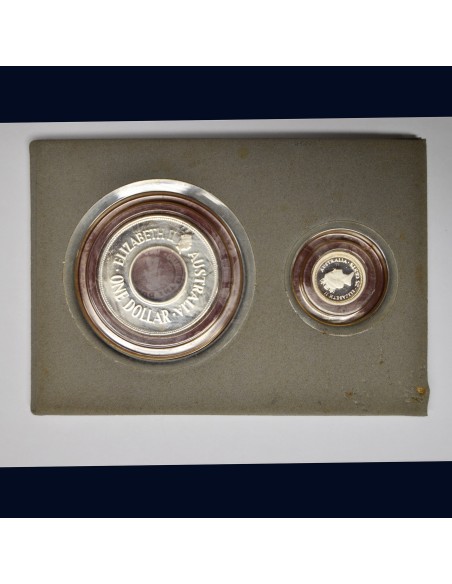 AUSTRALIA 1989 - 1 DOLLAR - 25  CENTS (Holey Dollar & Dump)