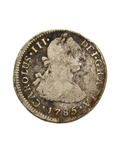 CARLOS III - 2 Reales 1785 Lima