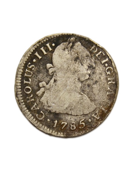 CARLOS III - 2 Reales 1785 Lima