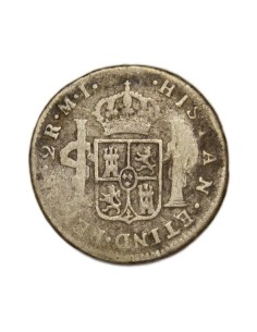 CARLOS III - 2 Reales 1785 Lima 2