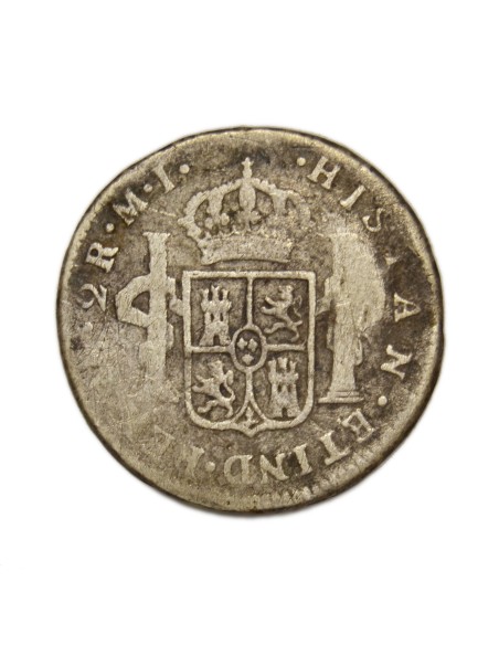 CARLOS III - 2 Reales 1785 Lima