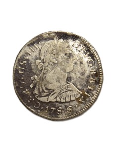 CARLOS III - 2 Reales 1786 Potosí