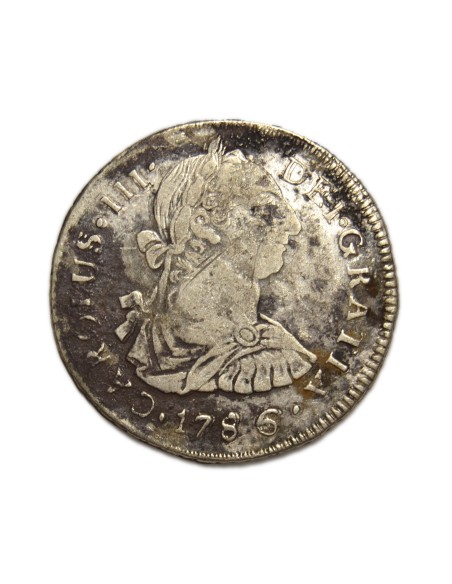 CARLOS III - 2 Reales 1786 Potosí