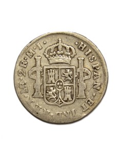 CARLOS III - 2 Reales 1787 Lima 2