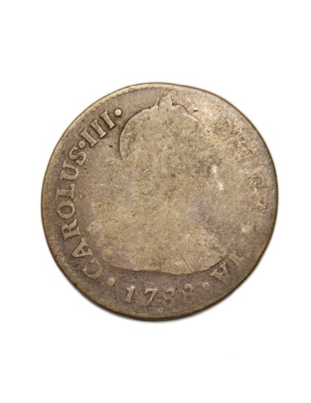 CARLOS III - 2 Reales 1788 Lima