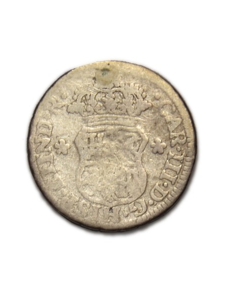 CARLOS III - 1/2 Real 1768 Potosí